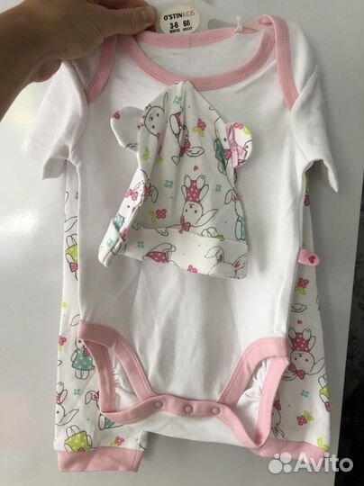 Комплект для девочек из 3 шт 68 размер O'stinKids