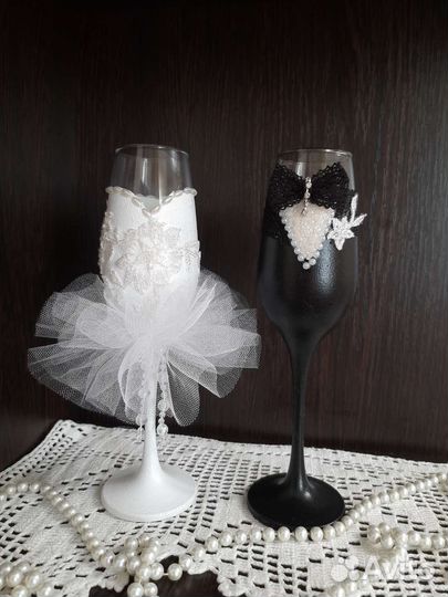 Свадебные бокалы новые