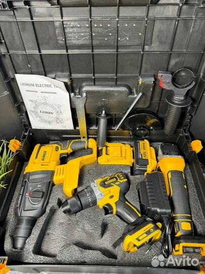 Набор 3в1 бесщеточный новый Dewalt