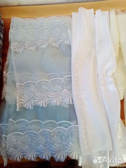 Тюль, органза-остатки