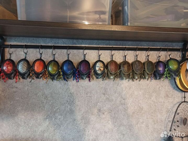 Брелок кожаный Хищник (Predator)