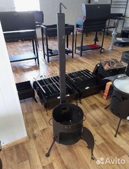 Печь для казана 6-8 литров с трубой и дверцей