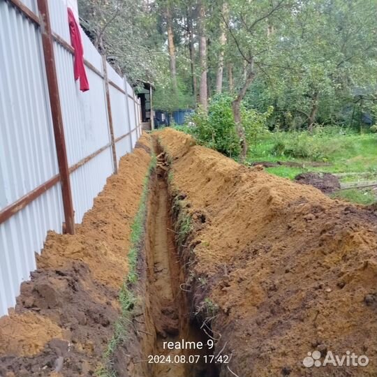 Землекопы копка траншей