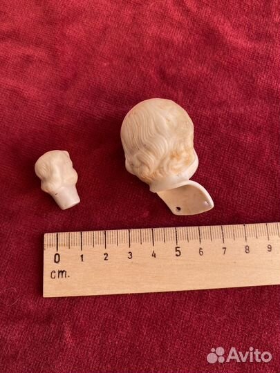 Голова фарфоровой куклы винтаж