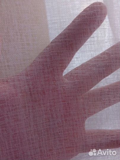 Тюль белая новая