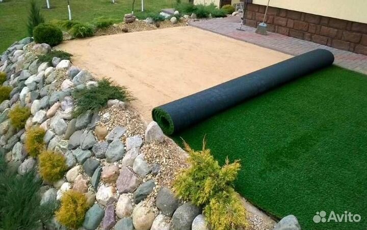 Искусственная ландшафтная трава