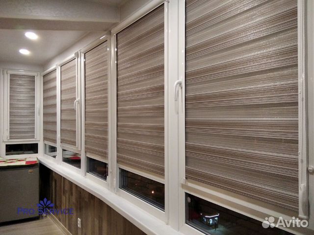 Рулонные шторы блэкаут день ночь