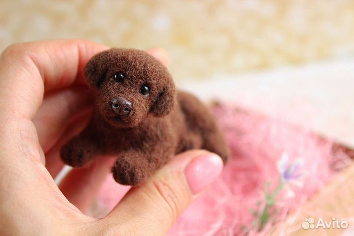 Щенок, игрушка ручной работы