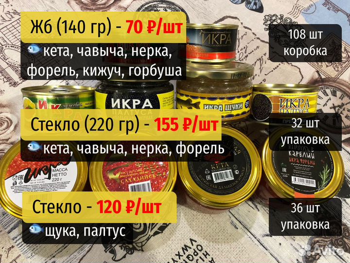 Икра красная чавычи оптом