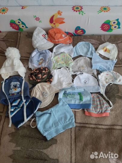 Шапочки и чепчики для новорождённых