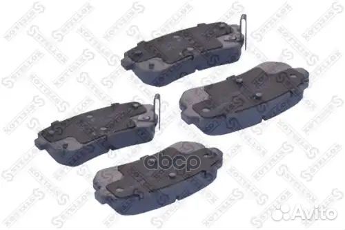 000 054B-SX колодки дисковые задние с антискрип