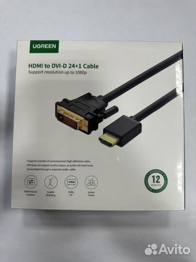 Переходники и кабеля dvi, hdmi, vga, displayport