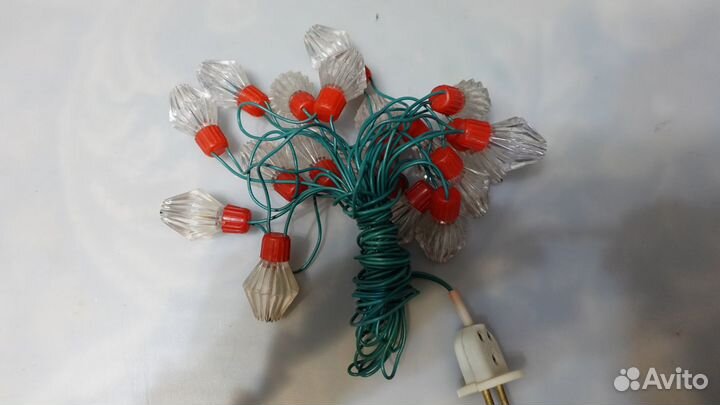 Елочная гирлянда СССР - Хрустальная