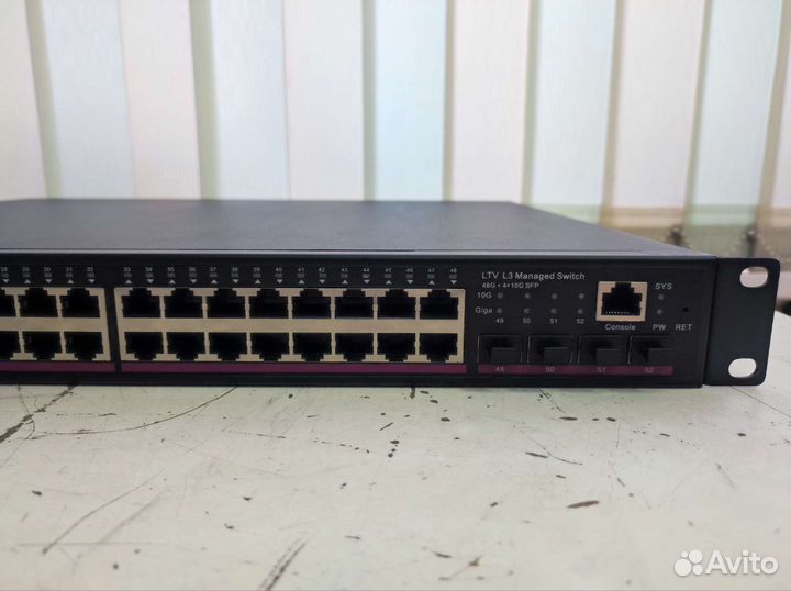 POE 48-портовый управляемый L3 LTV-3S48G4S-MP