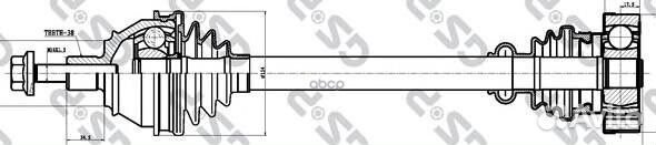 Привод в сборе VW transporter / caravelle Mk IV