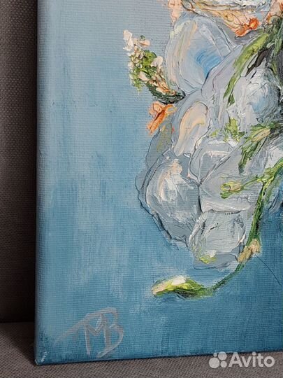 Картина маслом на холсте Цветочный фейерверк