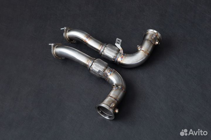 Даунпайп BMW X5M E70 N63 левый+правый BMS