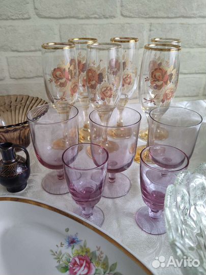 Фарфоровая, стеклянная посуда СССР