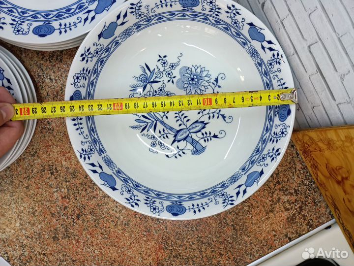 Посуда Синий лук/Луковый Узор,Богемия,Чехословакия