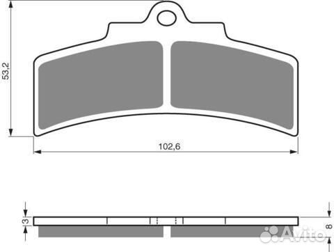 Тормозные колодки дисковые 123 S3
