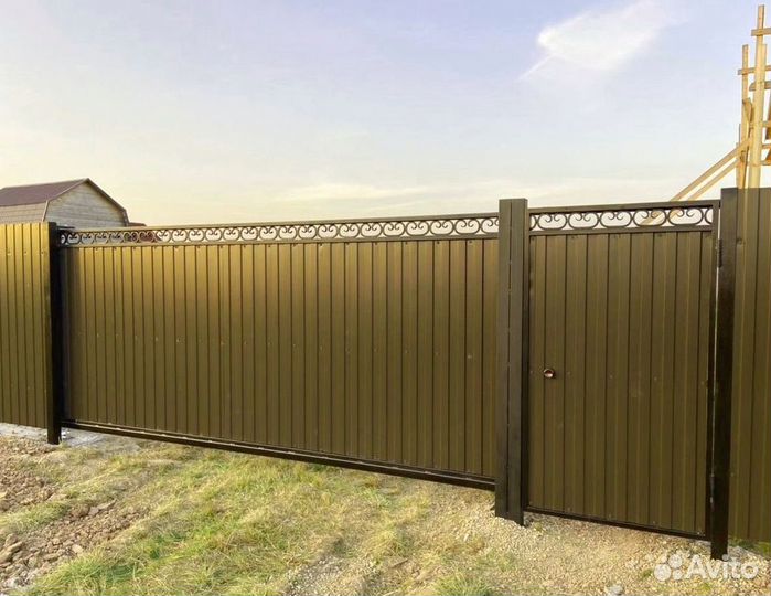 Откатные ворота в наличии
