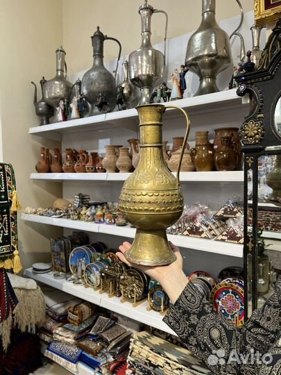 Кубачинский Медный кувшин, антикварный