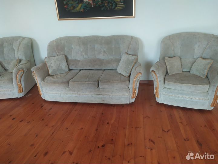 Диван с 2 креслами