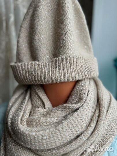 Комплект шапка и шарф