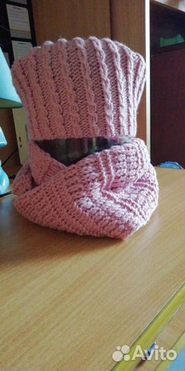 Шапка +снуд