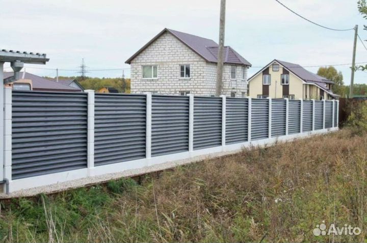 Забор жалюзи под ключ