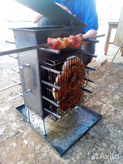 Мангал вертикальный сварной