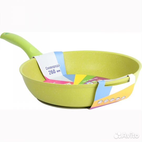 Сковорода 260мм с ручкой, ап линия 