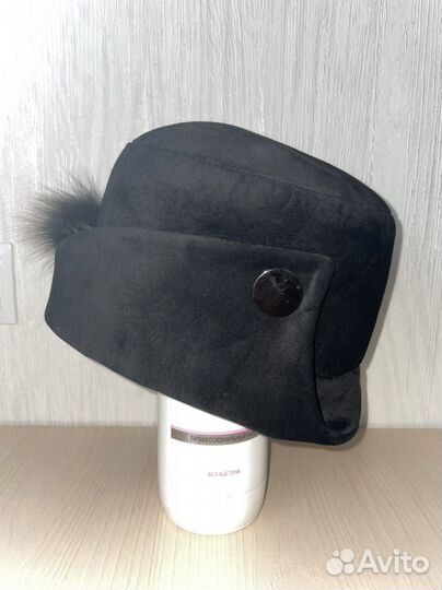 Шляпа берет замша