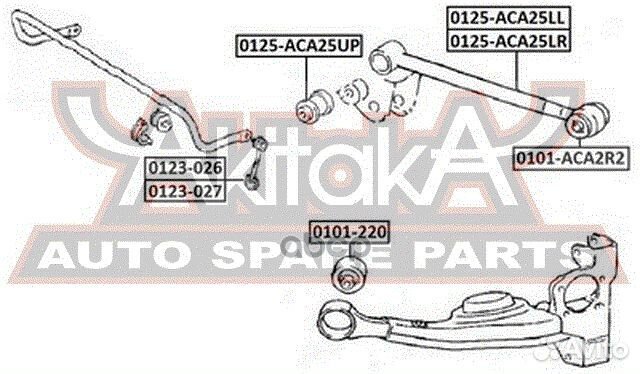 Сайлентблок реактивной тяги зад прав/лев 01