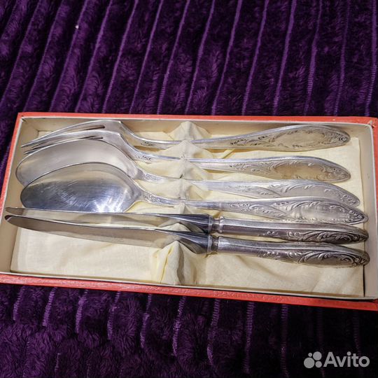 Набор СССР Мельхиор. Ложки, вилки, ножи