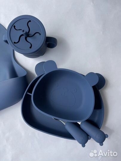 Набор силиконовой посуды для кормления