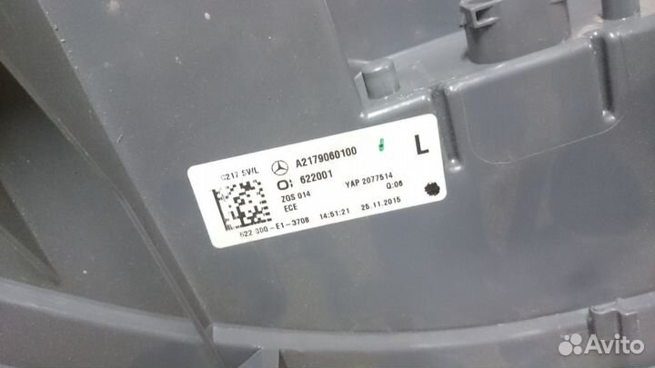 Фонарь задний левый в крыло мерседес W217 S217