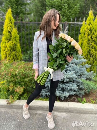 51 роза. Букет голландских роз в Новосибирске