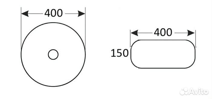 Раковина для ванной CeramaLux 5004