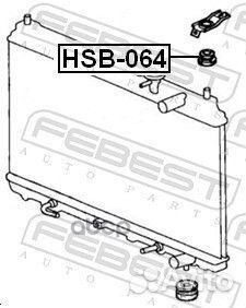 Опора радиатора honda honda accord 02-12/CR-V