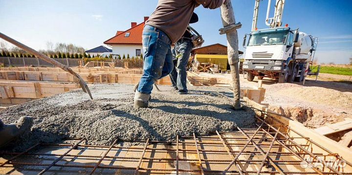 Заливка фундамента / Фундамент