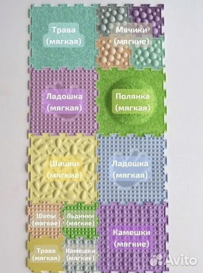 Коврик пазл ортопедический