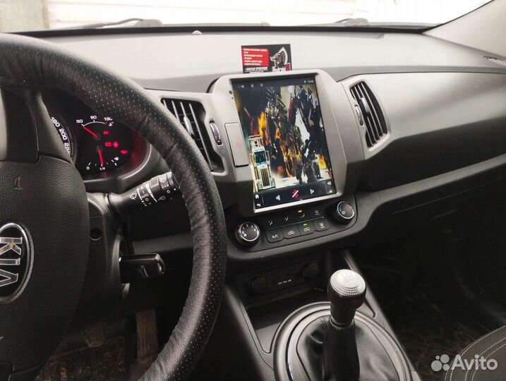 Магнитола kia sportage 3 tesla+Камера Ahd
