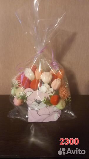 Букет из мыла ручной работы