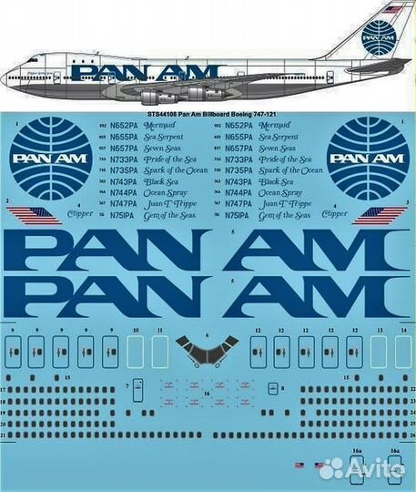 1/144 Ливреи - Декали Г.А иностранные