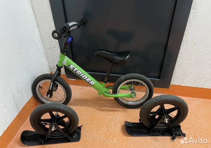 Беговел strider st-4 колеса лыжи