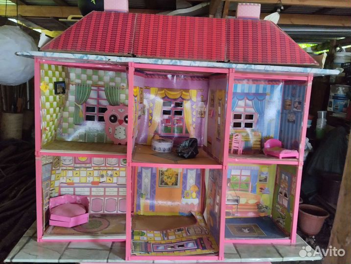 Домик кукольный с мебелью на 11 комнат