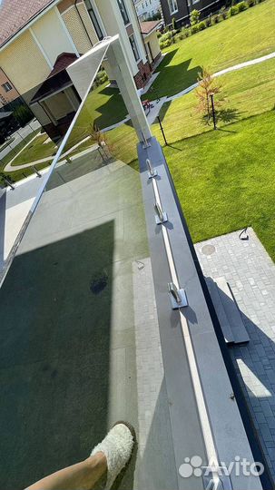 Стеклянные лестничные ограждения