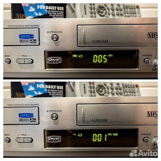 DVD VHS 6head полный комплект состояние Samsung