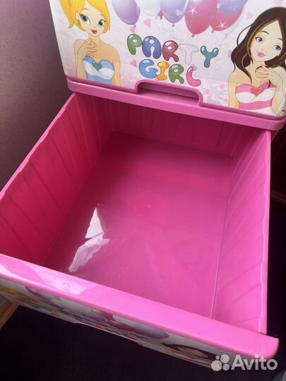 Комод детский для игрушек пластиковый